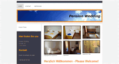 Desktop Screenshot of pension-wedding.de